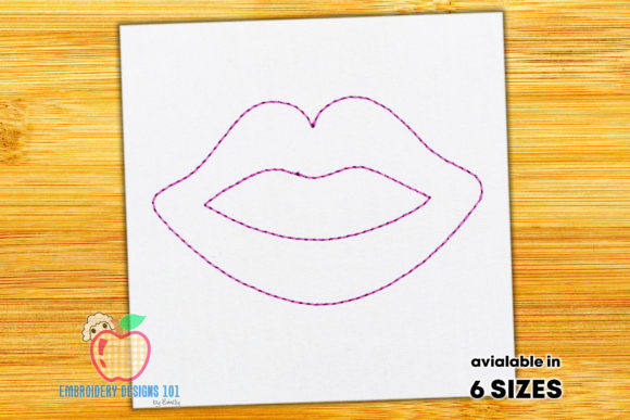 Beautiful Female Lips Quick Stitch