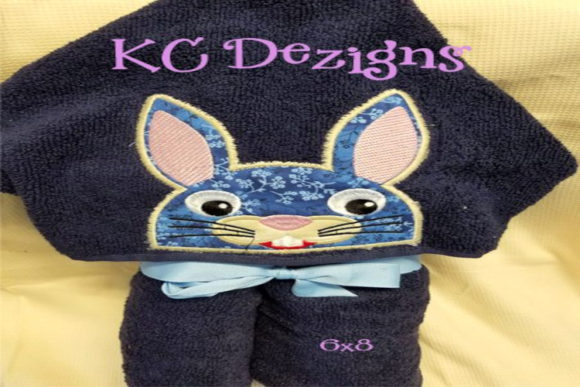 Bunny Hooded Towel Applique
