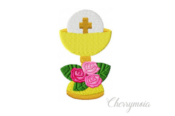 Communion Cup Embroidery Design