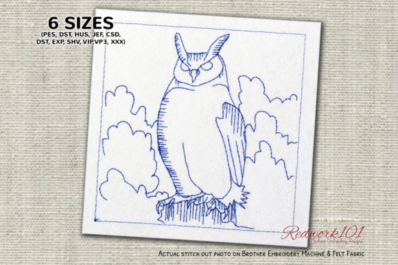 Eurasian Eagle Owl Bluework