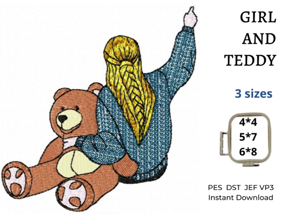 Girl and Teddy: A Seasonal Embroidery Review