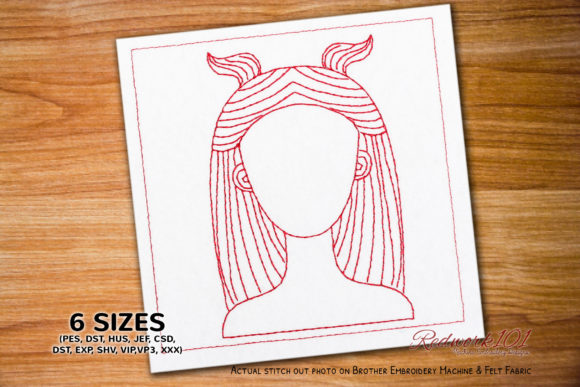Girl Head with Horn Capricorn Zodiac Sign