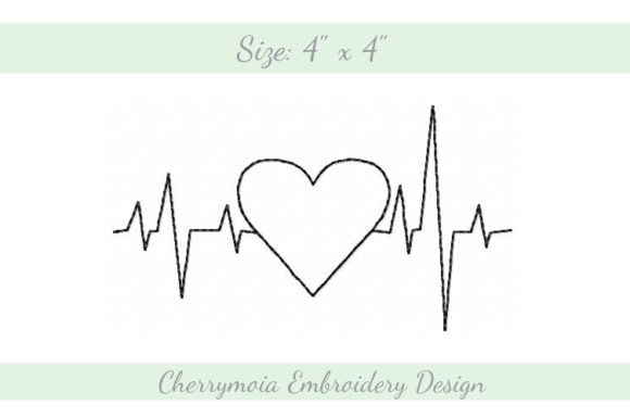 Heartline Heart: A Thoughtful Embroidery Design for Meaningful Gifts
