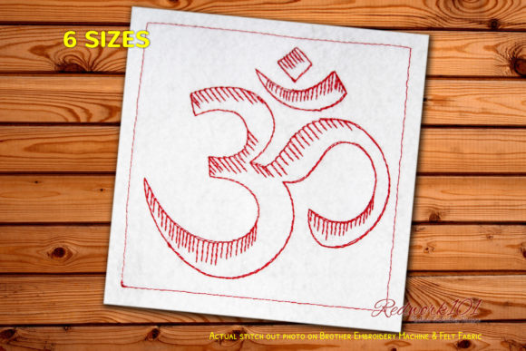Hinduism Om Embroidery Design Review
