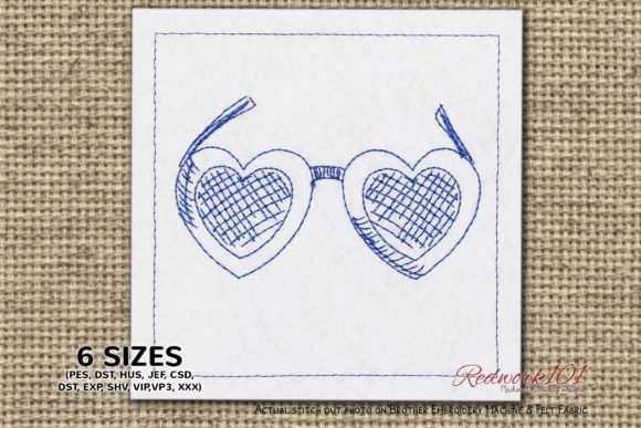 Love Sunglasses Lineart