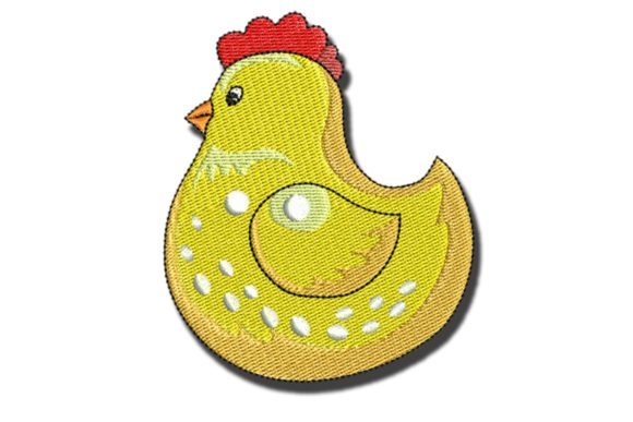 Yellow Chicken: A Cheerful Farm Animal for Holiday Stitching
