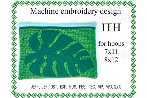 Zipper Bag in the Hoop